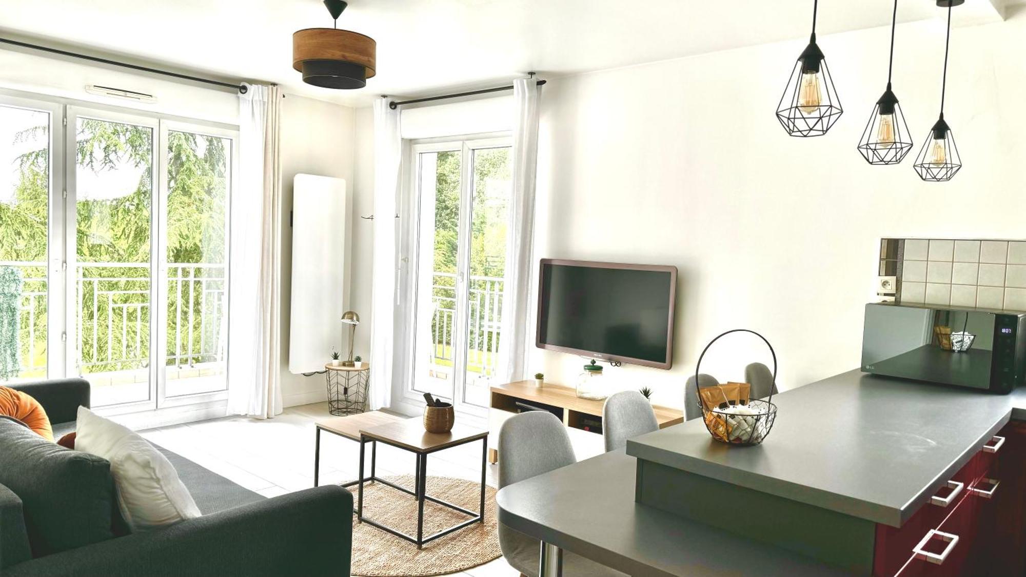 Appartement Central 6 Personnes A 10 Minutes De Disneyland Montévrain Exteriör bild
